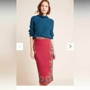 Anthropology Farm Rio Catalina Knit Pencil Skirt size xs